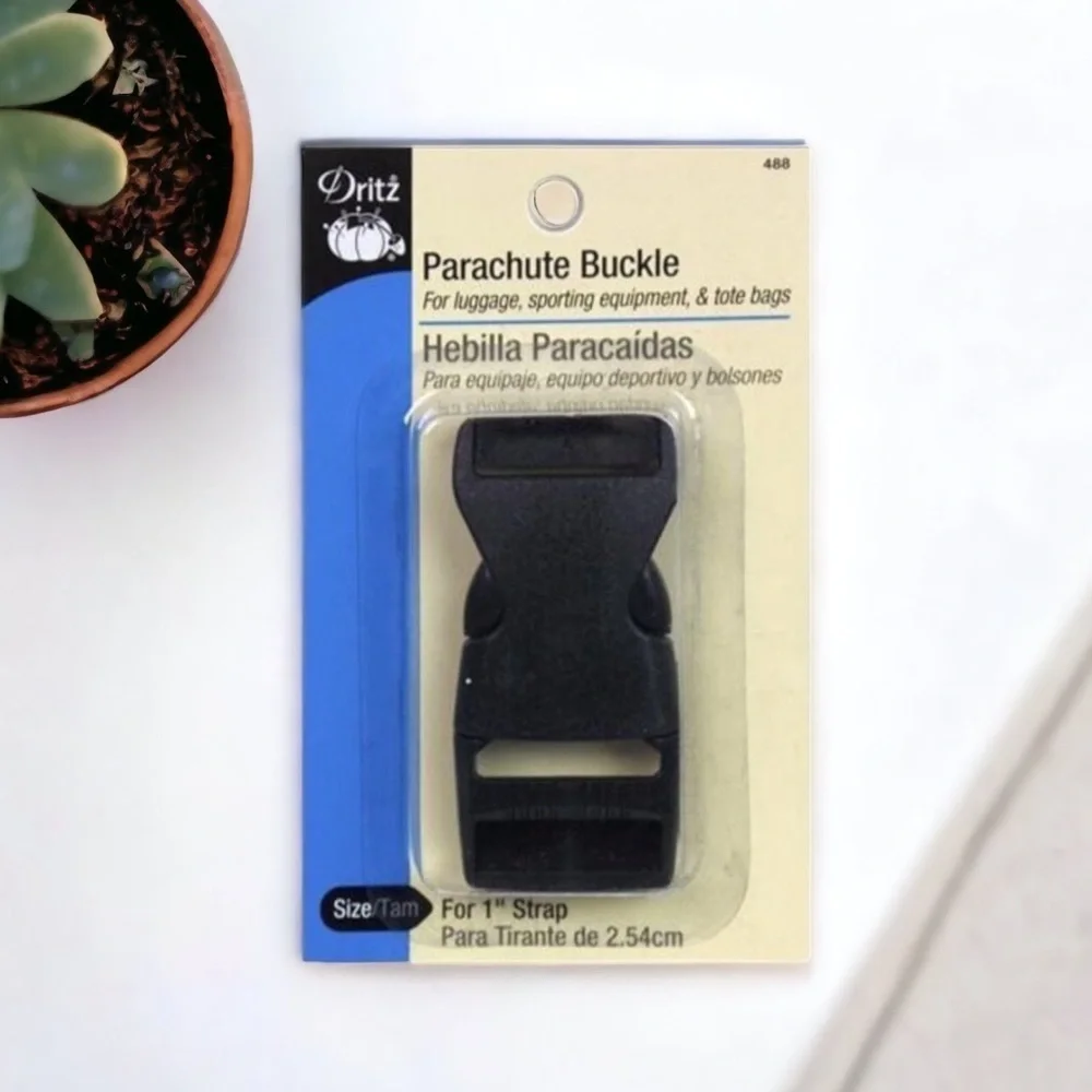 Parachute Black Buckle Clip with 1” Strap